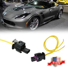 For 2014-19 Corvette C7 Front/Rear Side Marker Light x2 Pigtail Connector Wires