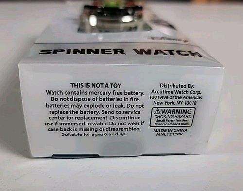 Yoda Digital Spinner Watch Children's Star Wars The Mandalorian Black Band NEW - Picture 5 of 9