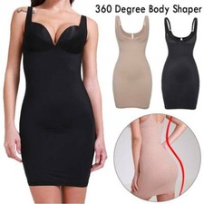 Women Full Slips Under Dress Tummy Control Shapewear Body Shaper Jumpsuit Corset