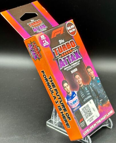 2022 Topps Formula 1 F1 Turbo Attax Eco Value Box Factory Sealed 26 cards - Picture 2 of 4