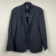 NWT JB Britches Wool Stretch Suit Jacket Blazer Black Career Business Sz 40R