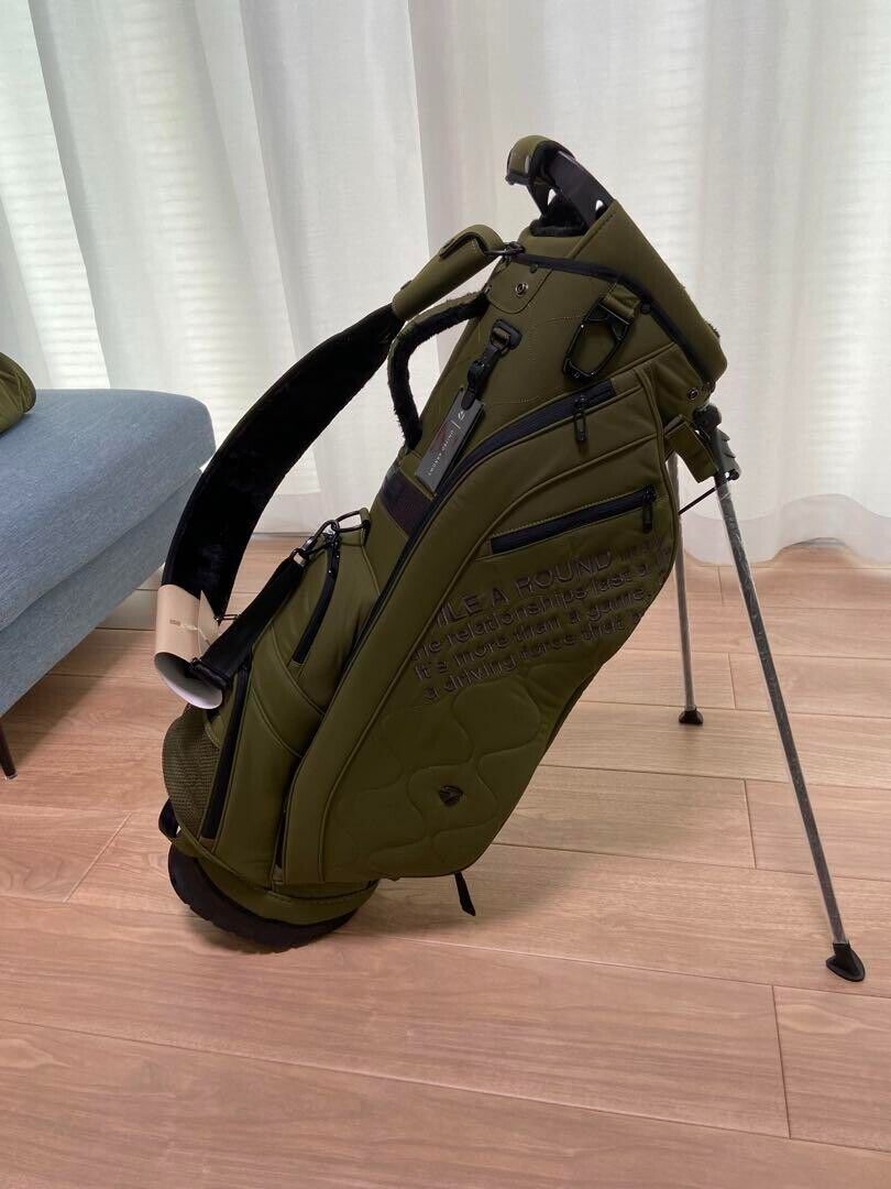 TaylorMade UNITED ARROWS Quilting Golf Stand Bag Olive New TaylorMade UNITED ARROWS Quilting Golf Stand Bag Olive New
