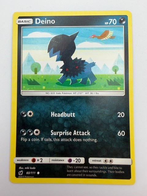 #60/111 Deino Normal Common - Pokémon Crimson Invasion English NM