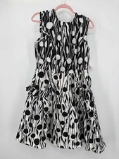 Pre-Owned Carolina Herrera Black Size 14 Short Sleeveless Dress