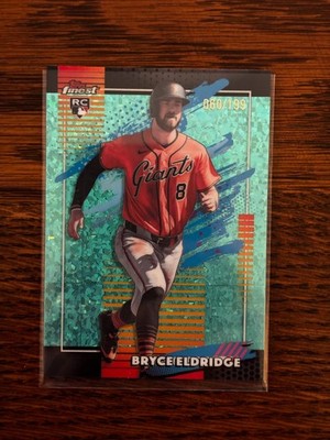 2026 Topps Finest #138 Bryce Eldridge Uncommon Aqua Refractor RC 060/199 Giants
