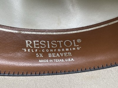 5X Beaver Felt Resistol Size 7 Cowboy Hat Rodeo Wide Brim Ranch