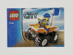 LEGO City 7737 - Coast Guard 4WD & Jet Scooter + 7736 Quad Bike (2008), No Original Box