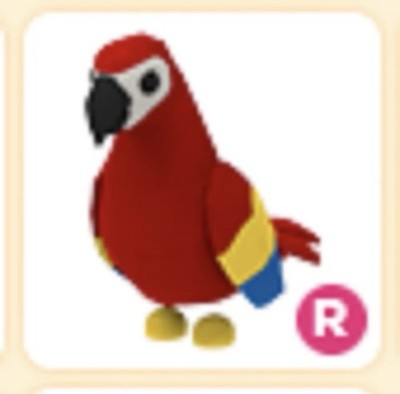 Adopt Me! Rideable Parrot Virtual Collectible Digital Pet Game Item Asset