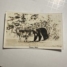 Postcard RPPC A Little Dear with a Bare Behind, Honor Mich - Postmark 1939