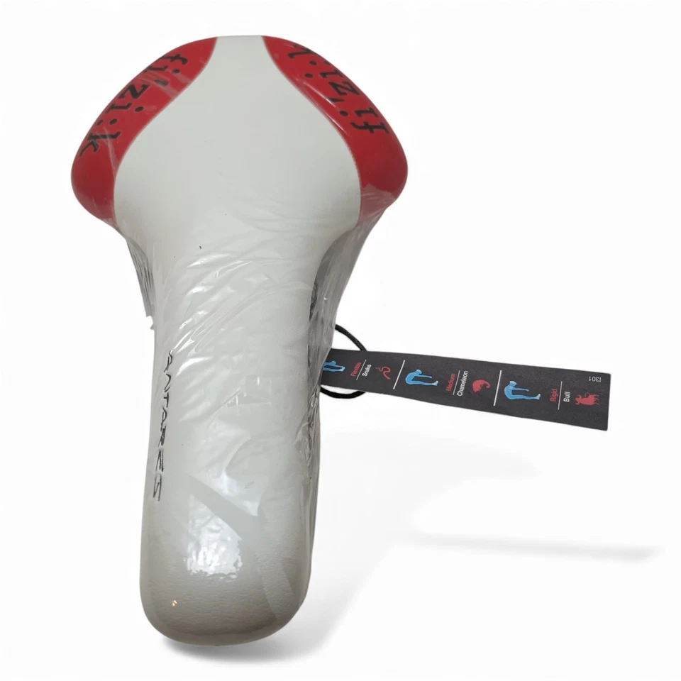Sillín de bicicleta de carretera Fizik Antares blanco ROJO NOS RETRO Kium descolorido Foto 2 de 4