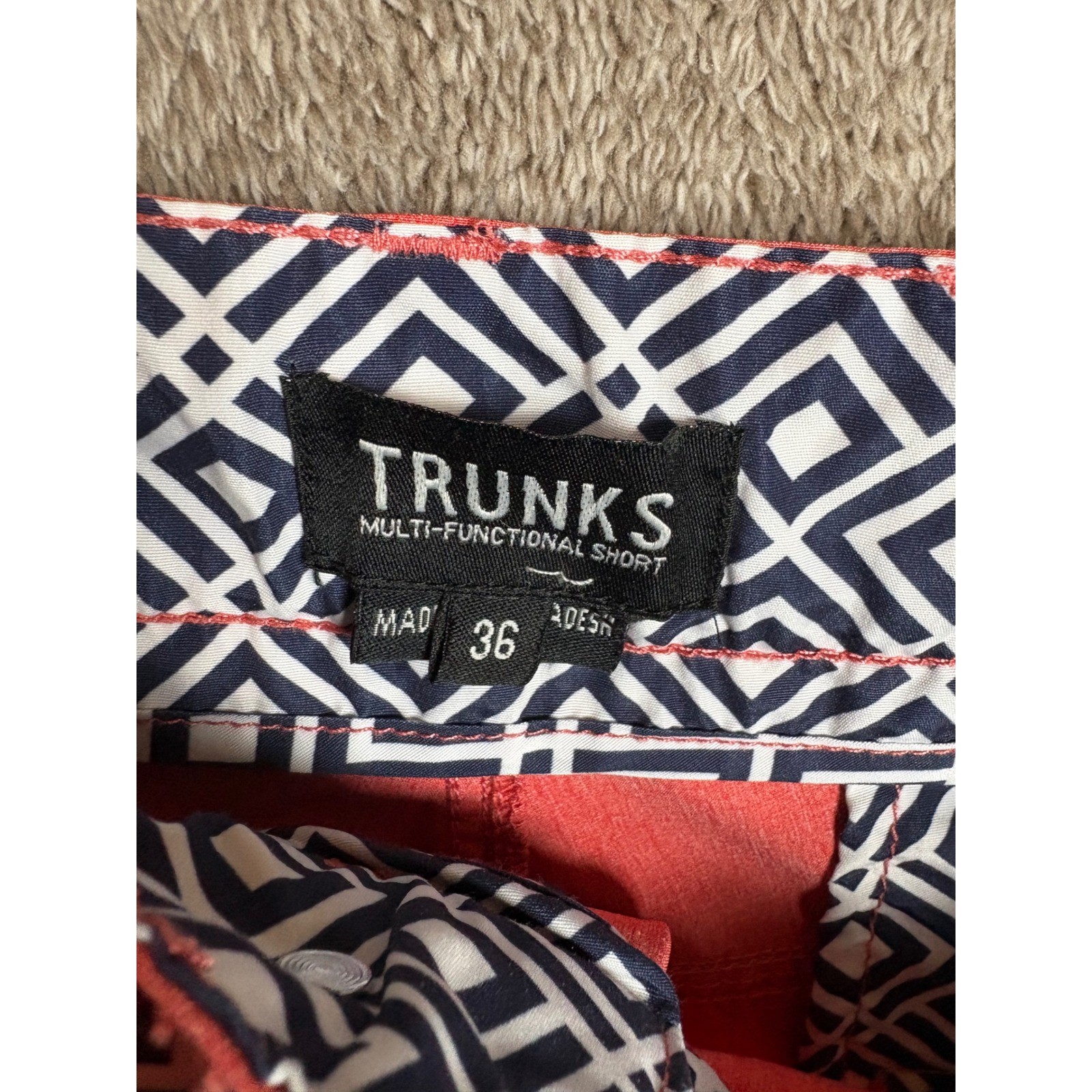 TRUNKS Multi Functional Short Coral Heathered Siz… - image 3