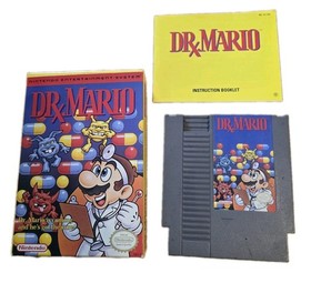 Dr. Mario~Nintendo~NES~ Cartucho de juego~con CAJA, MANUAL, ESTUCHE~Original~1990~