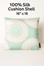 100 Silk Cushion Cover 16x16 Double-Sided Printed Silk Pillowcase
