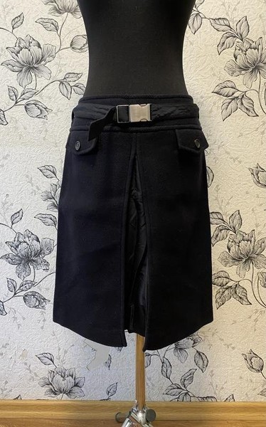 Women Max Mara Skirt Black Wool 40 / L / 48