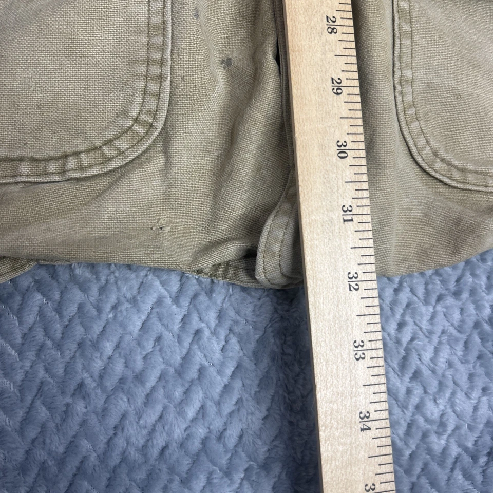 Woolrich Canvas Coat Jacket Men's M Chore Barn Aztec Navajo Wool Blanket Lined - Image 4 of 4