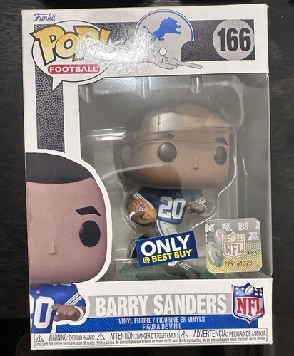 Funko Pop! Football Barry Sanders NFL Best Buy Exclusive Vinyl Figure #166