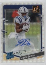 2023 Panini Clearly Donruss Holo Mosaic Auto Josh Downs #71 Auto lz7