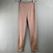 Beyond Yoga Womens High Waist Alloy Ombre Speckle Leggings Blush Rose Gold USA S