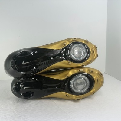 Nike Zoom Air Vapor Pro 1 Black & Gold Football Cleats Men display picture 3