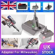 Battery Adapter for Milwaukee 18V Convert to for Dyson V6 / V7 V8 SV10 Vacuum
