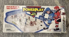 VTG IRWIN POWER PLAY 2 TABLE TOP NHL HOCKEY GAME NEAR COMPLETE W EXTRA PLAYERS