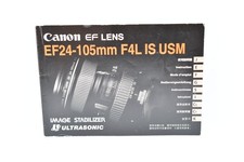 Canon EF 24-105mm f/4L IS USM Lens User Guide Instruction Manual ONLY F/S