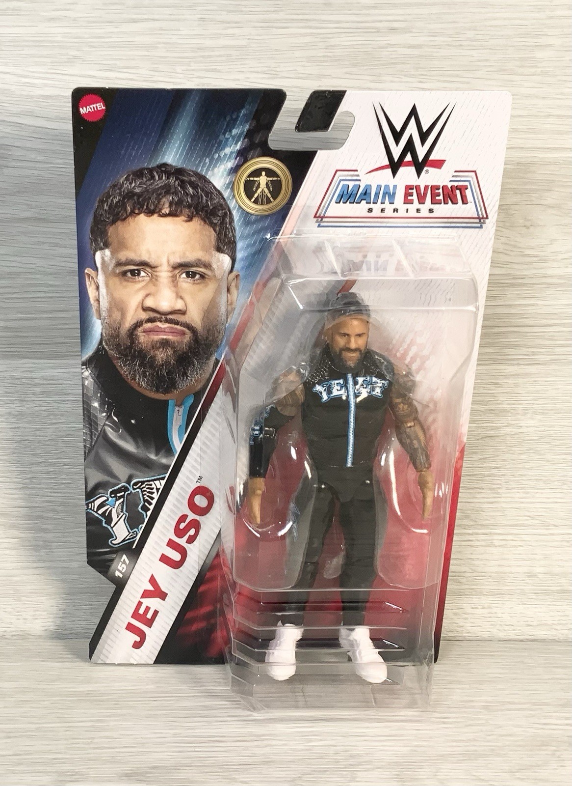 WWE Jey Uso Yeet Main Event Series #157 Wrestling Action Figure Mattel