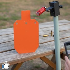 AR500 Steel Target for Shooting, 1/2 inch Thick Metal Target with T-Post Target