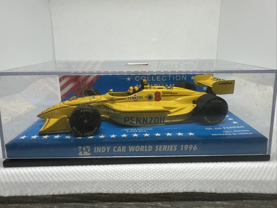 Gil de Ferran Hall Racing Reynard/Honda Indycar 1996 1/43 Raro Minichamps Indy Foto 3 de 4
