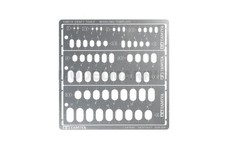 Tamiya 74154 Modeling Template Ovals 1-6 mm