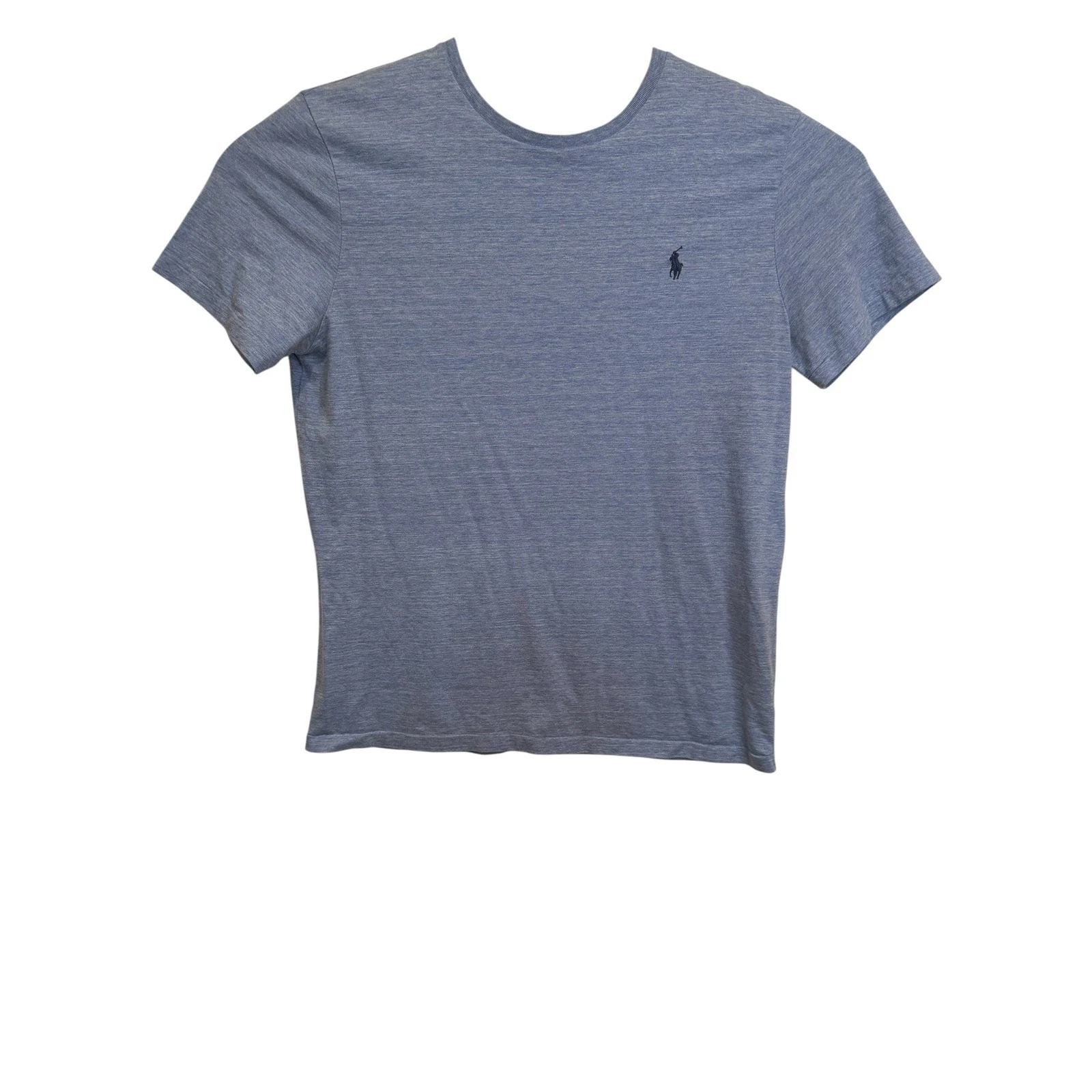 Polo Ralph Lauren Mens Large Blue Custom Fit Cotton Short Sleeve Pony Logo Tee