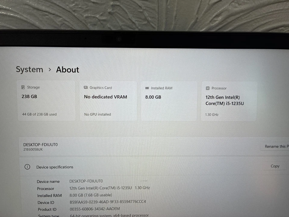 Lenovo ThinkPad E15 · i5-1235U · 8GB · 256GB, photo 2 of 5