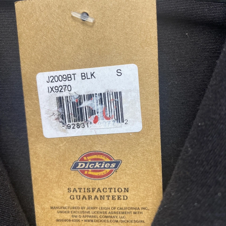 Dickies Black Canvas Workwear Utility Coveralls Jumpsuit Womens Size Small NWT - Image 3 of 4