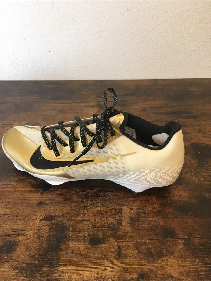 Бейсбольные бутсы Nike React Vapor Ultrafly Elite 4 белое золото размер 11 б/у в отличном состоянии - Изображение 4 из 4