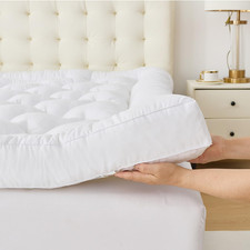 5 Inch Memory Foam Mattress Topper Queen Size, Supportive Fluffy Shredded Memory