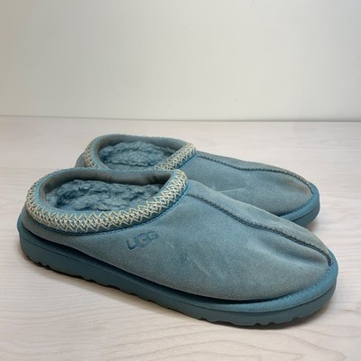 UGG Tasman Slippers Moccasins Light Blue Womens 10 Sheepskin