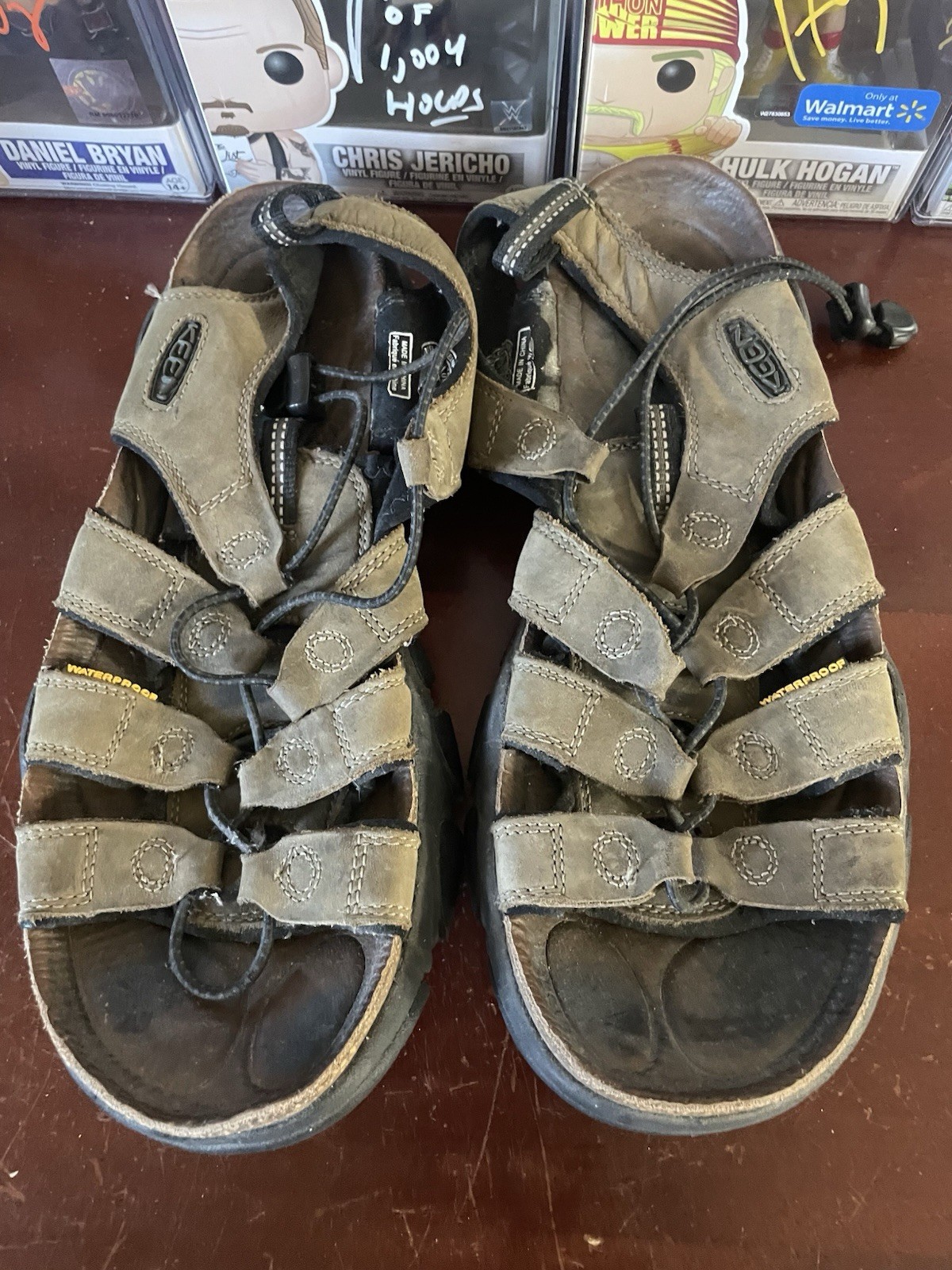 Very Good Sandali Daytona in pelle marrone KEEN Uomo taglia 10 5