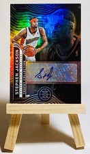 2021-22 Panini Illusions Trophy Collection Signatures Stephen Jackson Auto