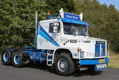 LKW Foto Scania 141 Truck Dänemark weiß Michael Nielsen Danmark Esso #p1ba