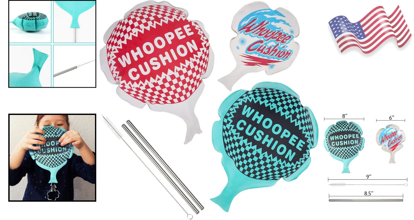 Whoopee Cushions Set - Laughter-Inducing Fart Pillows for All Ages