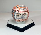 Frank Robinson Signed OAL Baseball, VCBC SuperStats, Hand Painted, JSA, HOF
