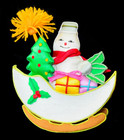 Three Silky, Satin Holiday Christmas Ornaments — photo 5