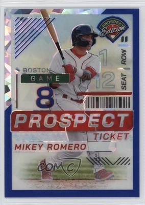 2024 Panini Prospect Edition Blue Ice Prizm /299 Mikey Romero #79 05k6