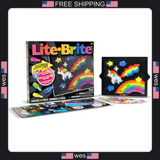 Lite-Brite Classic Retro Light-Up Art Toy with Colorful Pegs and Templates