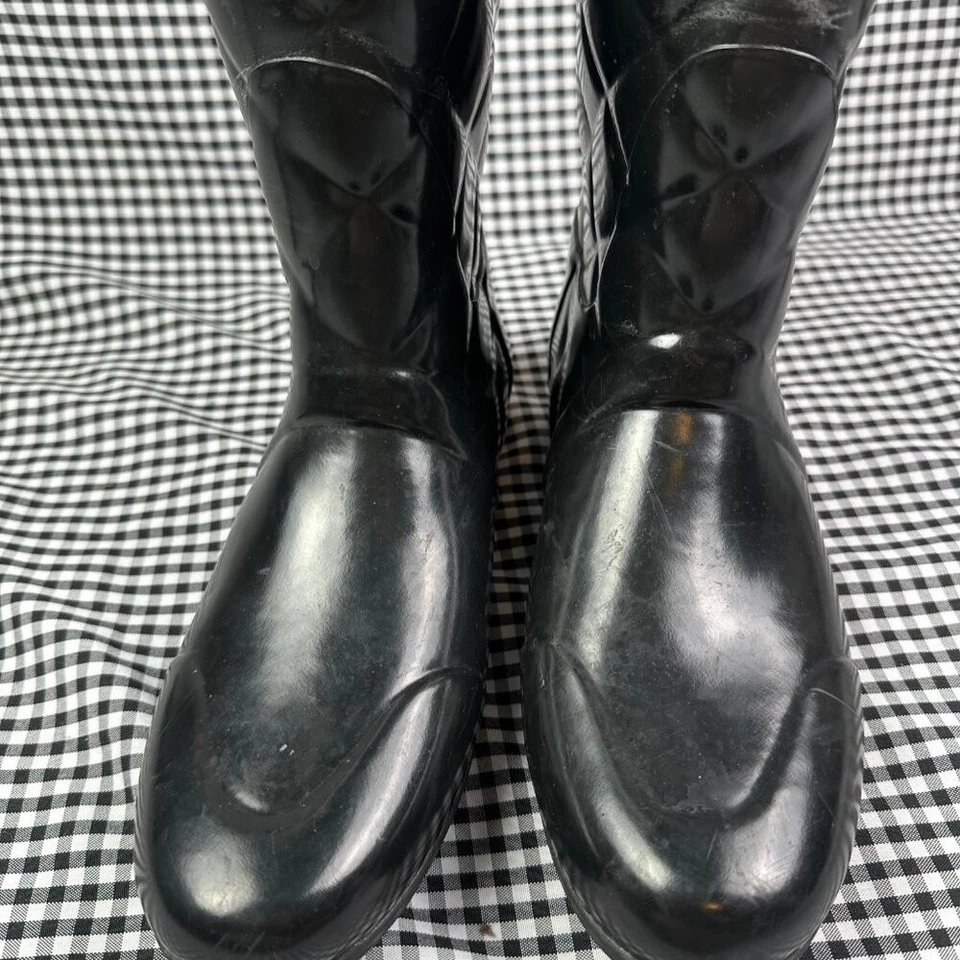 Hunter Women's Regent Savoy Quilted Leg Waterproof Wellies Boots Black US 11 - Image 2 of 4