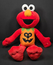 Sesame Street Elmo Plush 16" Just Play Halloween Pumpkin Costume Stuffed Toy