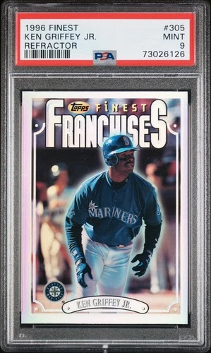 1996 TOPPS Finest FRANCHISES #305 Ken Griffey Jr. Refractor PSA 9 HOF MARINERS