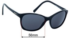 SFx Replacement Sunglass Lenses fits DKNY DY4093 - 56mm Wide
