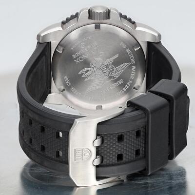 LUMINOX 3150 Quartz Stainless Black Watch Junk JAPAN for sale