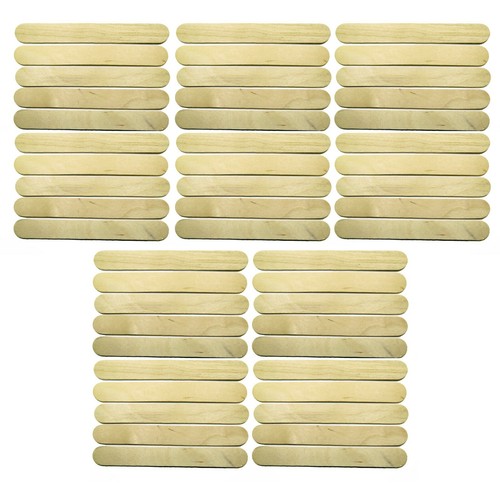 Wooden Tongue Depressor, Waxing Spatula, Tattoo Wax Stick, Medical 15cm (50 Pcs)